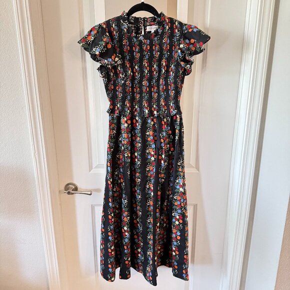 Olivia James The Label Lila Dress - Alpine Stripe Size XS Color Black - Picture 1 of 4
